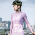 Jersey de bicicleta de manga larga del equipo femenino